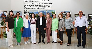 Kumluca’da Camın Büyülü Dünyası resim sergisi açıldı
