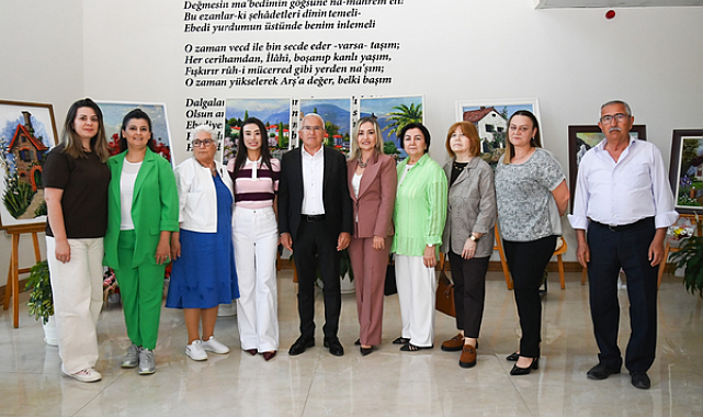 Kumluca’da Camın Büyülü Dünyası resim sergisi açıldı