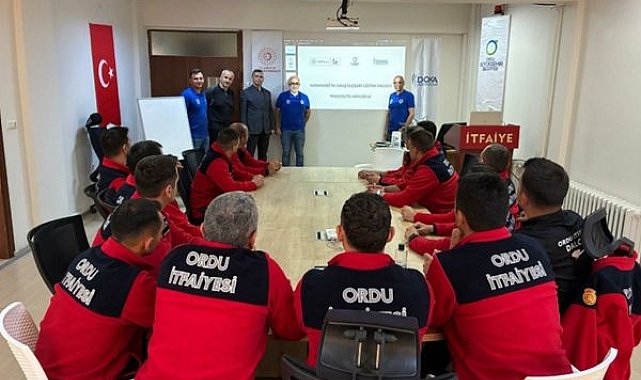 Ordu İtfaiyesi su altında güç kazandı