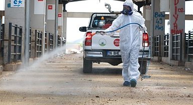 Osmangazi’de kurban pazarları temizlenerek dezenfekte edildi