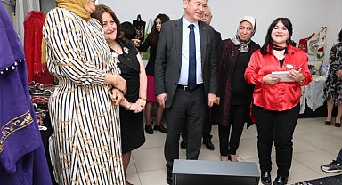 OSMEK Elmasbahçeler Kurs Merkezi’nde yıl sonu sergisi açıldı
