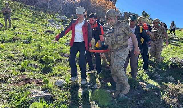 Ovacık’ta Ters Laleler bölgesinde yaralanan vatandaş kurtarıldı