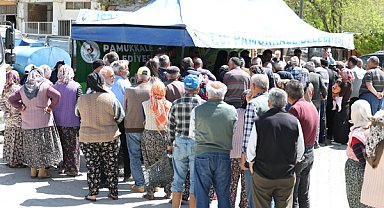 Pamukkale'de üreticiye 120 bin fide desteği