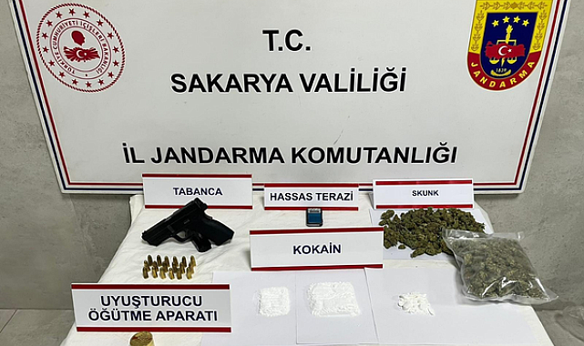 Sakarya İl Jandarma Komutanlığı’ndan uyuşturucu operasyonu