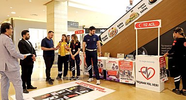 Şanlıurfa’da ambulans geçişi için fermuar sistemi bilgilendirmesi yapıldı
