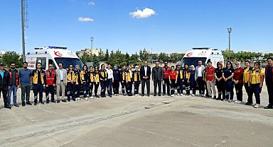 Şanlıurfa’da kadın 112 personeline yönelik ambulans sürüş güvenliği eğitimi verildi