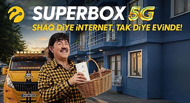 Shaq diye internet, tak diye evinizde: Turkcell Superbox 5G