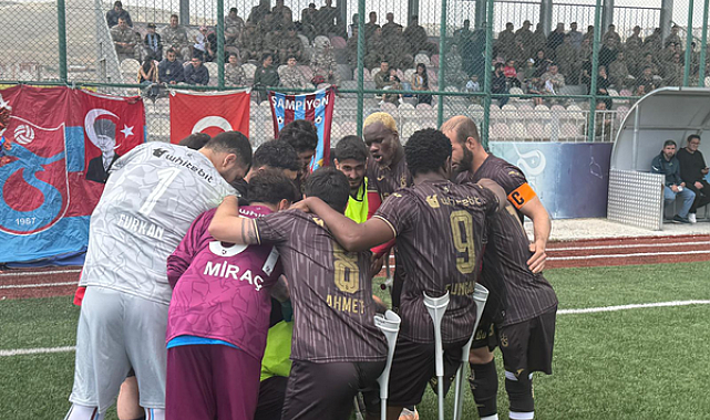 Trabzon Büyükşehir Belediyesi Ampute Futbol Kulübü üçüncülüğü garantiledi