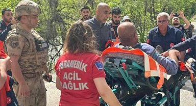 Tunceli’de jandarma ve AFAD ekipleri ihbara konu şahsa ulaştı