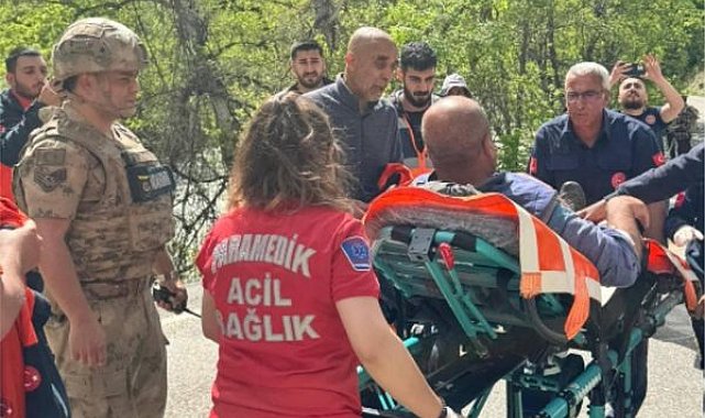 Tunceli’de jandarma ve AFAD ekipleri ihbara konu şahsa ulaştı