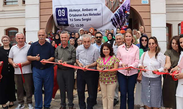 Akmeşe’de İZMEK yıl sonu sergisi açıldı