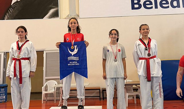 Aliağa Gençlik Merkezi Spor Kulübü, şampiyonadan madalyalarla döndü