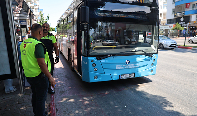 Antalya’da toplu taşımada klima denetimleri artırıldı