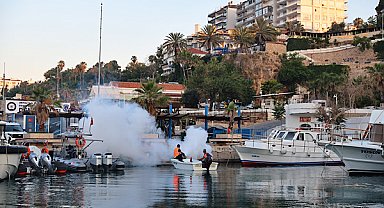 Antalya’da vektörle mücadele denizden de sürdürülüyor
