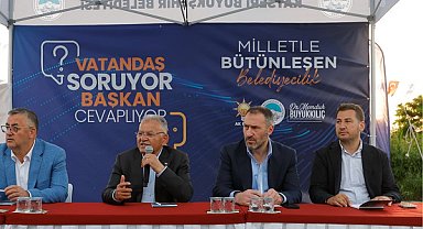 Başkan Büyükkılıç, Millet Bahçesi'nde vatandaşlarla buluştu
