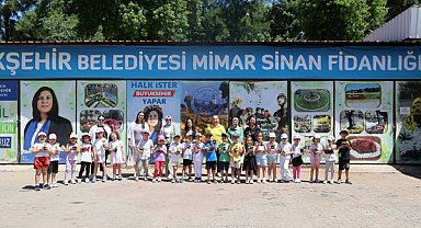 Başkan Çerçioğlu’nun, çalışmalarıyla minik öğrenciler doğayı yerinde öğreniyor