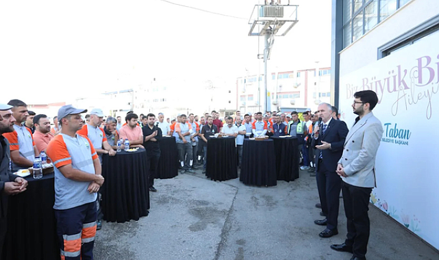 Başkan Taban, temizlik işleri personeliyle bir araya geldi