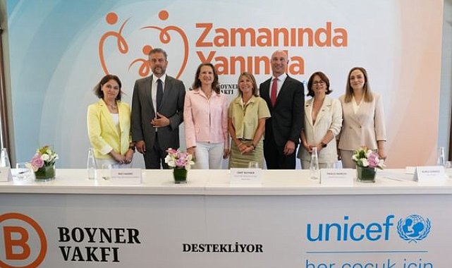 Boyner Vakfı ve UNICEF Türkiye'den 'Zamanında Yanında' projesi