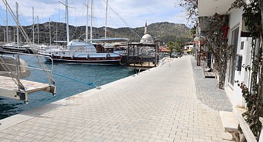 Bozburun sahil düzenleme çalışmaları tamamlandı