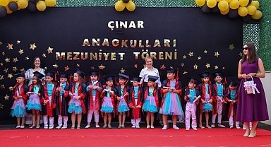 Buca Çınar Anaokulları’nda mezuniyet sevinci