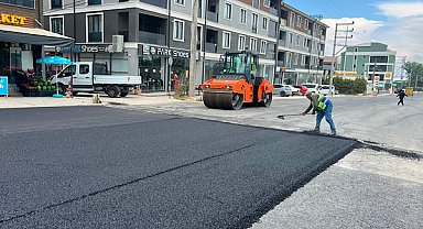 Bursa İnegöl'de asfaltlama çalışması gerçekleştiriliyor