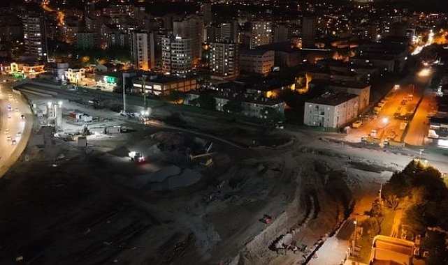 Büyükkılıç: Kartal Katlı Kavşağı Projesi’nde gece mesaisi başladı