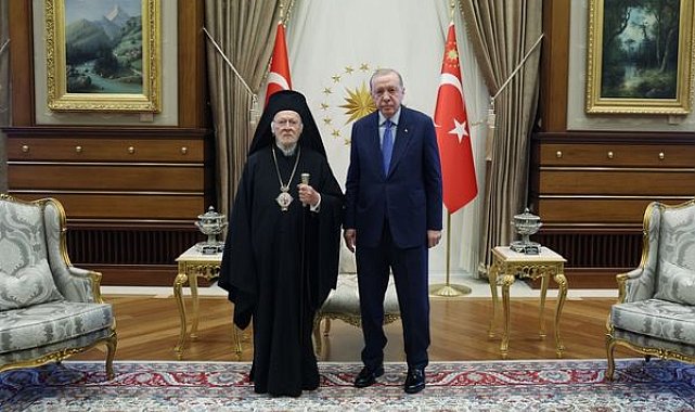 Cumhurbaşkanı Erdoğan, Fener Rum Patriği Bartholomeos’u kabul etti