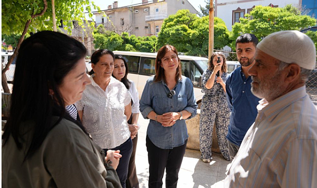 Diyarbakır Kocaköy’de, Eşbaşkanlar vatandaşlarla bir araya geldi