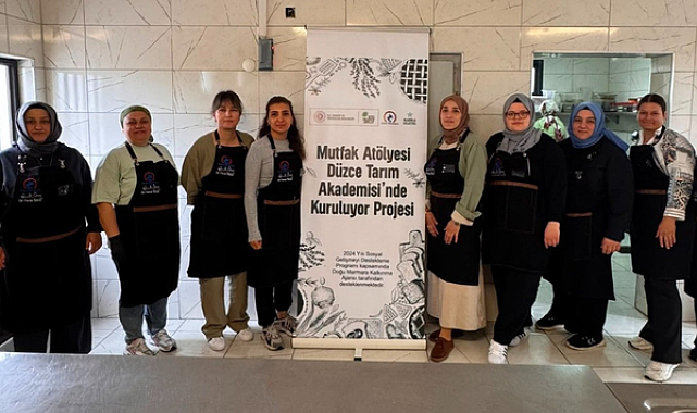 Düzce’de mutfak atölyesi kursiyerleri tadım gününde ürünlerini tanıttı