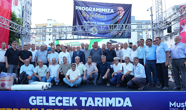 Erdemli’de üreticilere tarımsal destek sağlandı