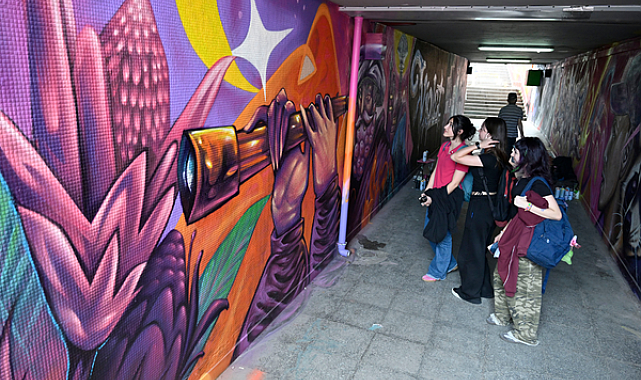Farabi Alt Geçidi, grafiti çalışmalarıyla renklendirildi