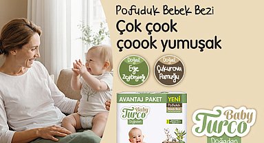Geleneksel bakım, yeni nesil teknoloji: Yeni Baby Turco Doğadan 'Pofuduk' bebek bezi
