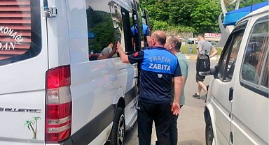 Giresun’da filmli dolmuşlara sıkı denetim