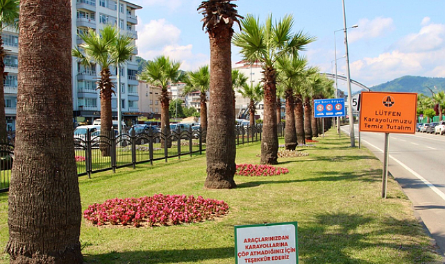 Giresun’da şehir estetiği için peyzaj çalışmaları sürüyor