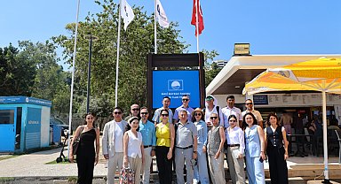 Kırgız heyetten, Antalya 'daki Mavi Bayrak uygulamalarını inceleme ziyareti