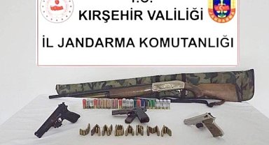 Kırşehir’de ruhsatsız silah operasyonu