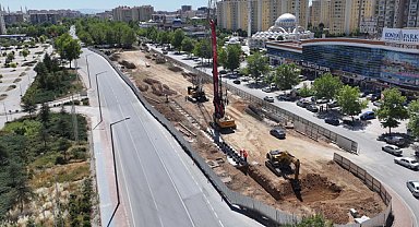 Konya’da tramvay hattı çalışmalarında ikinci etap sürüyor