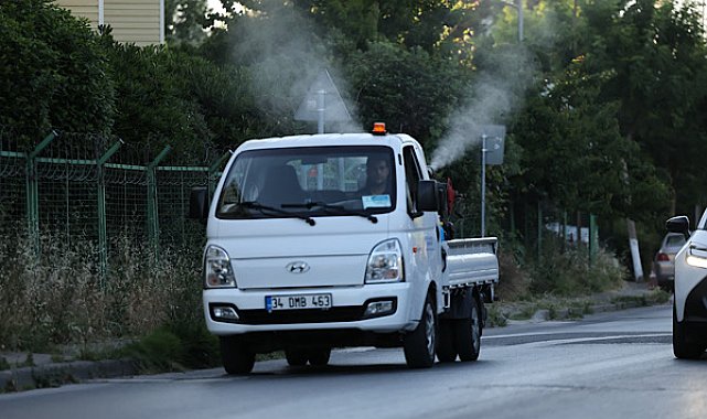 Küçükçekmece’de haşere ve sivrisineklere karşı ilaçlama çalışmaları yapıldı
