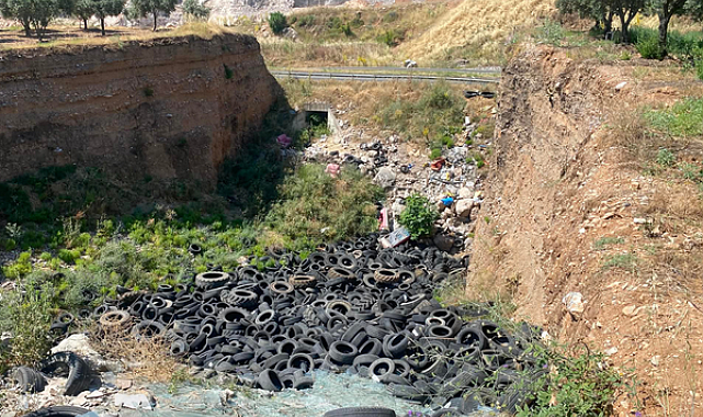 Manisa’da atık lastiklerin geri dönüşümü için yeni uygulama başlatıldı