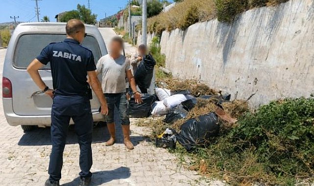 Marmaris’te Yol kenarına atık bırakanlara ceza uygulanacak