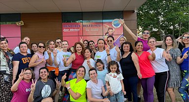Menderes’te kadınlara yönelik zumba etkinliği düzenlendi