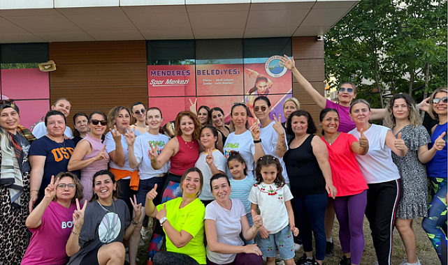Menderes’te kadınlara yönelik zumba etkinliği düzenlendi