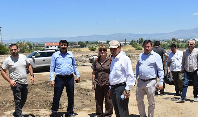 Salihli’de sel sonrası altyapı ve temizlik çalışmaları başlatıldı
