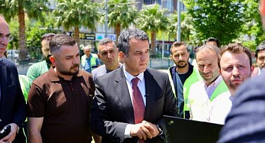 Samsun’da İsmet İnönü Bulvarı’nda trafik düzenleme çalışması başlatıldı