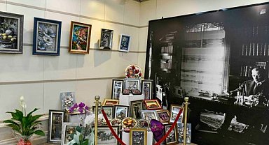 SanAtölye kursiyerlerinin eserleri Zafer Çarşısı'nda sergileniyor