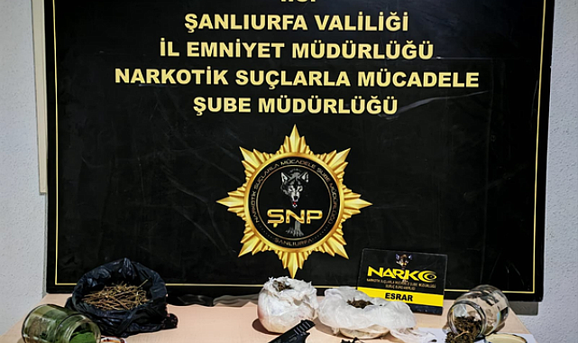 Şanlıurfa’da uyuşturucu operasyonu: Çok sayıda madde ve silah ele geçirildi