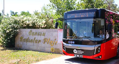 Sarısu Kadınlar Plajı’na ücretsiz ring seferleri başladı