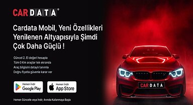 Sıfır kilometre ve gerçekleşen ihale fiyatları Türkiye’de ilk kez Cardata Mobil’de