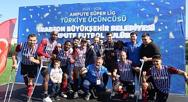 Trabzon Ampute Futbol Takımı sezonu üçüncü sırada tamamladı