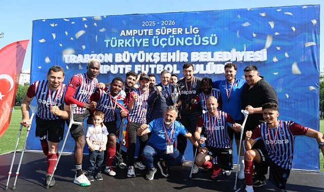 Trabzon Ampute Futbol Takımı sezonu üçüncü sırada tamamladı